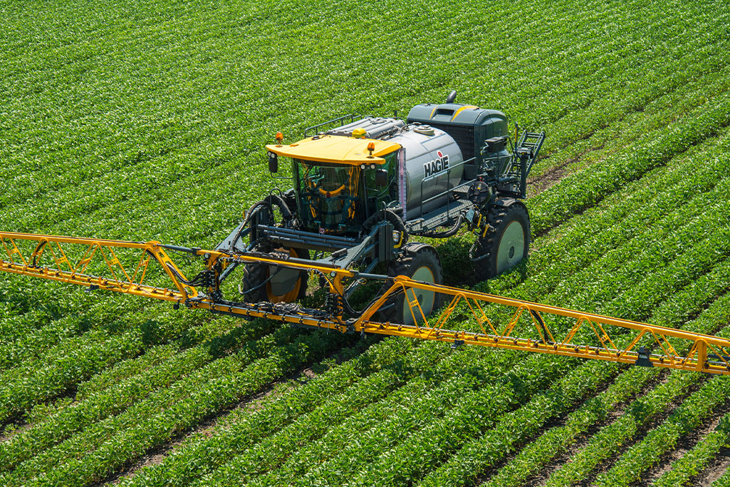 Hagie Sprayer in the field