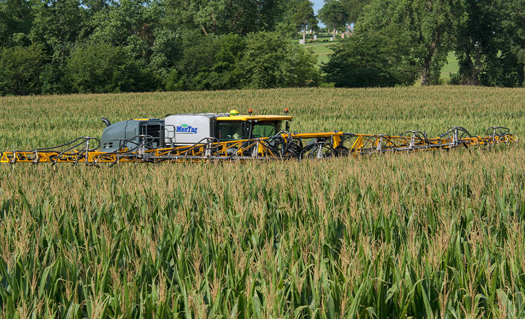 sprayer in the field