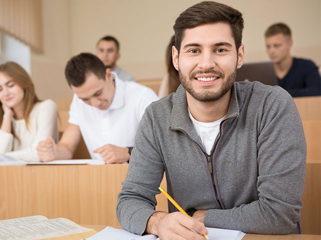 young male student